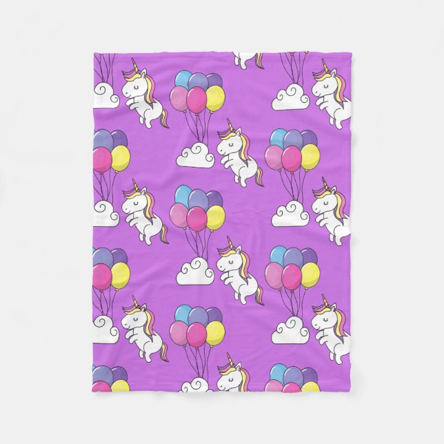 Cobertor De Velo Funny Unicorn Pattern Magic Horse (Frente)