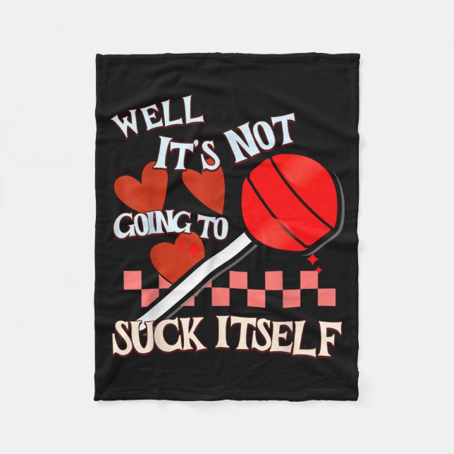 Cobertor De Velo Funny Valentine Lollip Cheeky Rude Adult Humor Can (Frente)