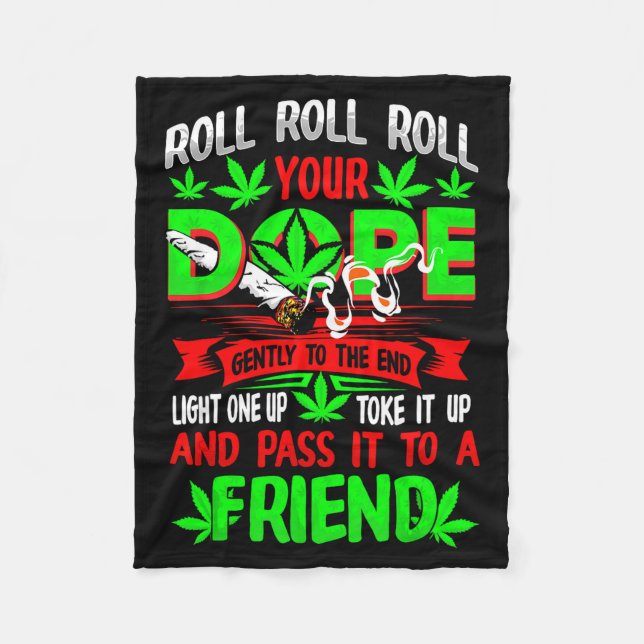 Cobertor De Velo Funny Weed T Lover Roll Joint Friend Smoking Short (Frente)