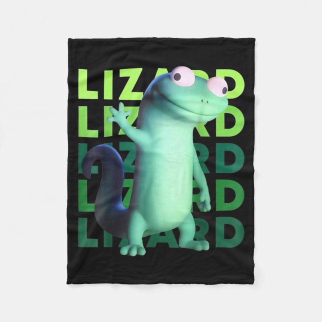 Cobertor De Velo Funny Weirore Lizard Meme _ 3d Surreal Animal  (Frente)