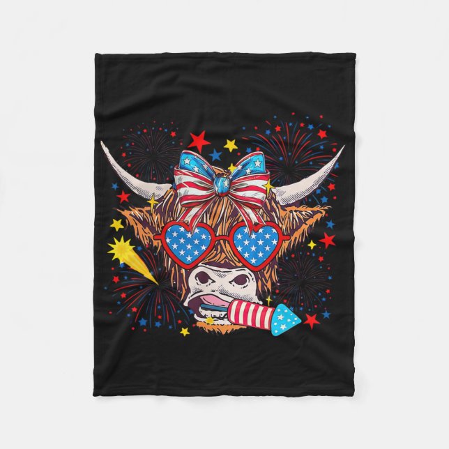 Cobertor De Velo Funny Western America Vow 4 De Julho De 1 (Frente)