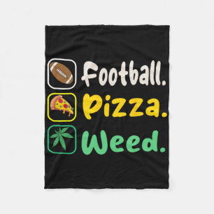 Cobertor De Velo Funy Tee Football Pizza Weed For Lovers Halloween