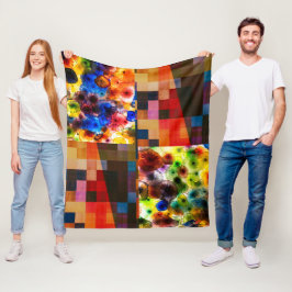 Cobertor De Velo Fusão de Arte Moderna
