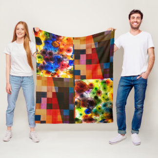 Cobertor De Velo Fusão de Arte Moderna