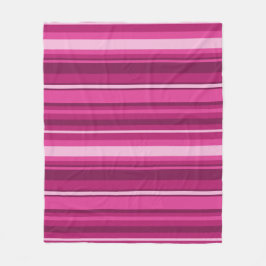 Cobertor De Velo Fuschia stripes