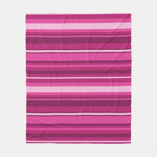 Cobertor De Velo Fuschia stripes (Frente)