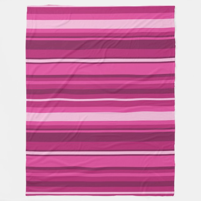 Cobertor De Velo Fuschia stripes (Frente)
