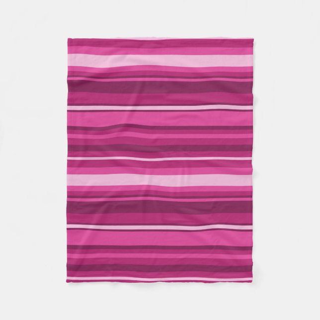 Cobertor De Velo Fuschia stripes (Frente)