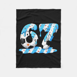 Cobertor De Velo Futebol 67 Bandeira Argentina Seis Sete Divertido