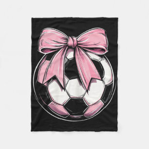 Cobertor De Velo Futebol Byll Rosa Coquette Laço Fita Delicada Meni
