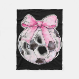 Cobertor De Velo Futebol Byll Rosa Coquette Laço Fita Delicada Meni
