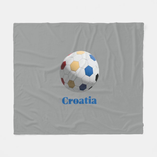 Cobertor De Velo Futebol Croata (Frente (Horizontal))