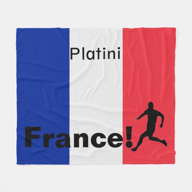 Cobertor De Velo Futebol da França, personalizável (Frente (Horizontal))
