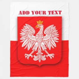 Cobertor De Velo Futebol de 2022 - Polônia Flag World Cup Polska