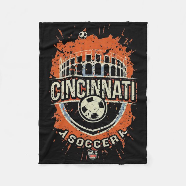 Cobertor De Velo Futebol de Cincinnati  (Frente)