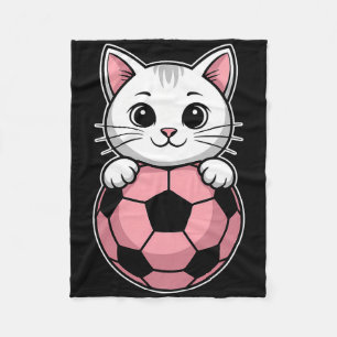 Cobertor De Velo Futebol de Gatos Futebol Engraçado