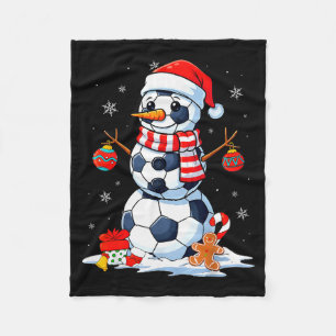 Cobertor De Velo Futebol de Natal Funny Snowman Homens Meninos Cria