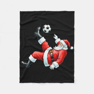 Cobertor De Velo Futebol de Natal Papai Noel Jogando Futebol Byll X