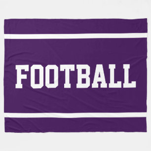 Cobertor De Velo FUTEBOL Diversão Deep Purple Esportivo Texto Listr