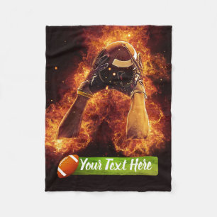 Cobertor De Velo Futebol em Fogo