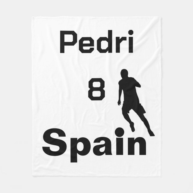 Cobertor De Velo Futebol espanhol personalizável (Frente)