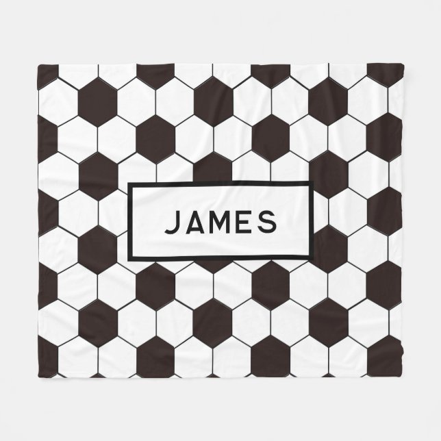 Cobertor De Velo Futebol infantil Padrão de futebol Aniversário do  (Frente (Horizontal))