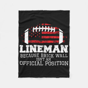 Cobertor De Velo Futebol Lineman Porque Brick Wall Linha D