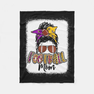 Cobertor De Velo Futebol Mãe Roxo E Dourado