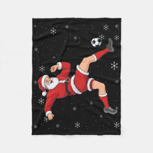 Cobertor De Velo Futebol Natal Papai Noel Bicicleta Chute Natal Men