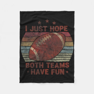 Cobertor De Velo Futebol Retro Engraçado - Só Espero Que Ambas As E