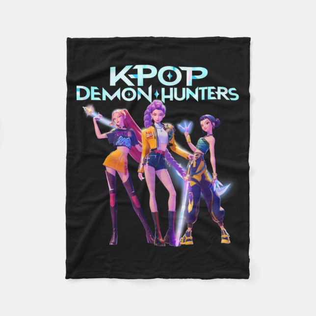 Cobertor De Velo Futuristic K-Pop Style Cyberpunk Girl Group    (Frente)