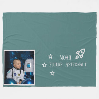 Cobertor De Velo Futuros Astronautas Personalizados para Crianças