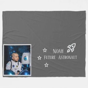 Cobertor De Velo Futuros Astronautas Personalizados para Crianças