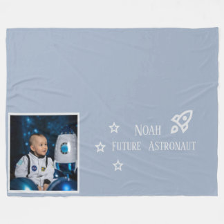Cobertor De Velo Futuros Astronautas Personalizados para Crianças