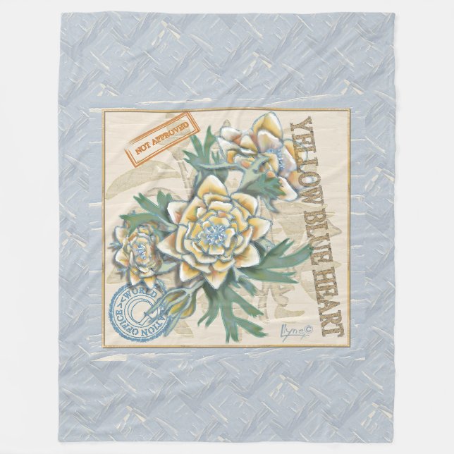 Cobertor De Velo G Criação de floração amarela (Frente)