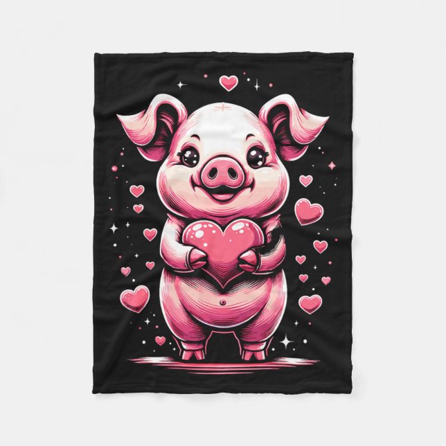 Cobertor De Velo G Holding Heart Valentines Day Cute Valentine 1  (Frente)