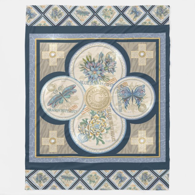 Cobertor De Velo Gabinetes de Criação Fleece Blanket (Frente)