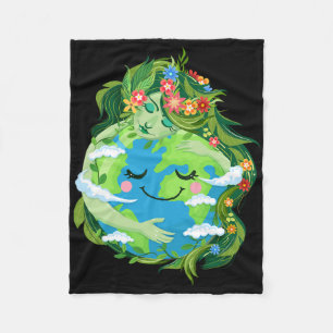 Cobertor De Velo Gaia, uma mãe verde e bonita salva nosso planeta T