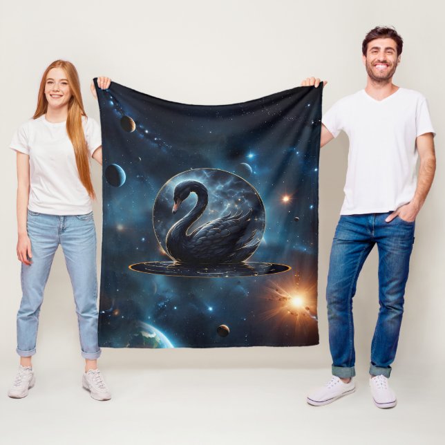 Cobertor De Velo Galáctica Grace: O Cisne Negro. (In Situ)