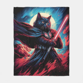 Cobertor De Velo Galaxy Cat Swordsman