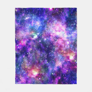 Cobertor De Velo Galaxy Night Impressão Cosmic Design