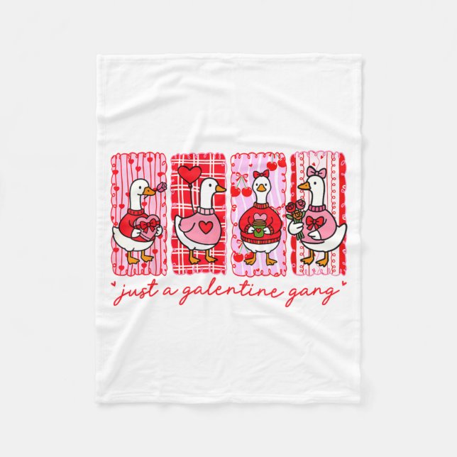 Cobertor De Velo Galentines Day Women Galentines Gang Goose Valenti (Frente)