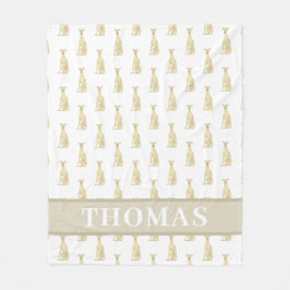 Cobertor De Velo Galgo Personalizado (Cor de Veado) 