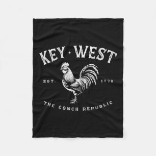 Cobertor De Velo Galinha de Galo de Key West Engraçado Nascer do So
