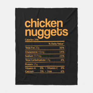 Cobertor De Velo Galinha Nuggets Nutrição Fala Engraçado Ação de Gr