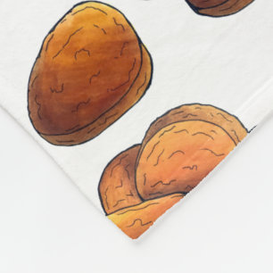 Cobertor De Velo Galinhas Nuggets com Ketchup Comida Foodie