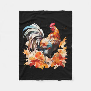 Cobertor De Velo Galo Boho Frango Folhas de Outono Dia de Ação de G