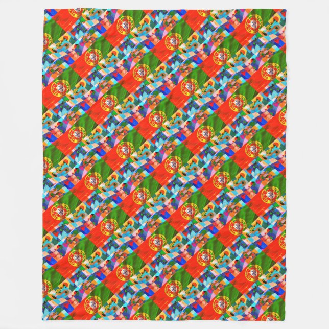 Cobertor De Velo Galo de Barcelona, Portugal (Frente)