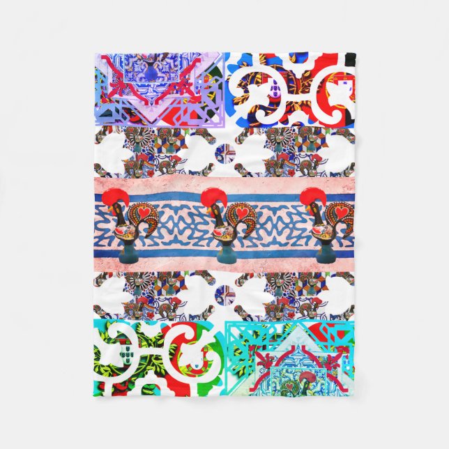 Cobertor De Velo Galo de Barcelona, Portugal (Frente)