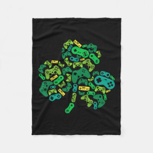 Cobertor De Velo Game Controller Shamrock Dia de São Patrício Boys 